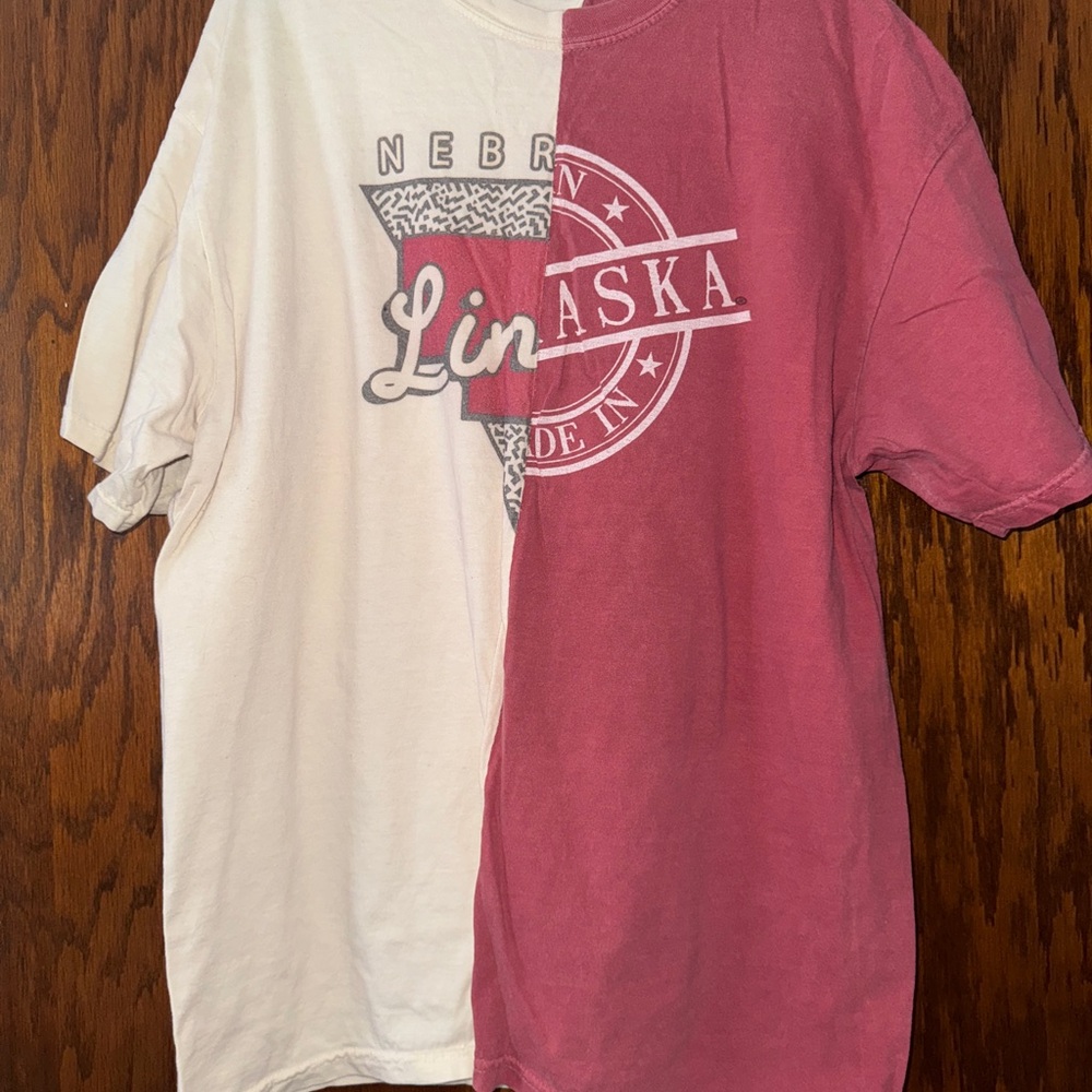Nebraska Two-Tone T-Shirt